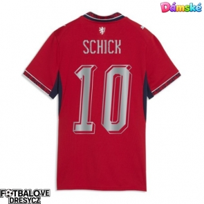 Česká republika Patrik Schick #10 Dámské Domácí Dres MS 2026 Krátký Rukáv